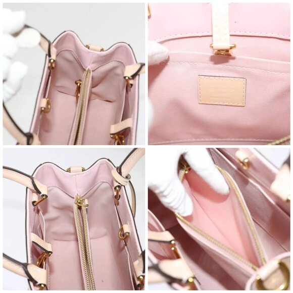 LOUIS VUITTON Monogram Vernis Montaigne BB Bag Rose Valerine - Picture 14 of 16